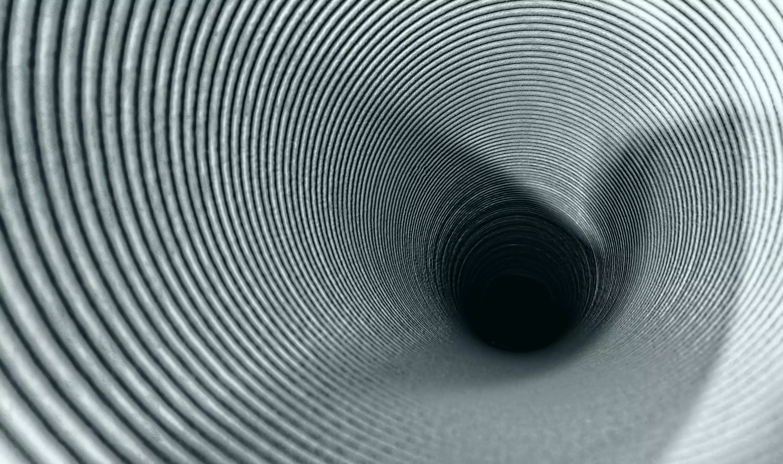 Spiral funnel looking down